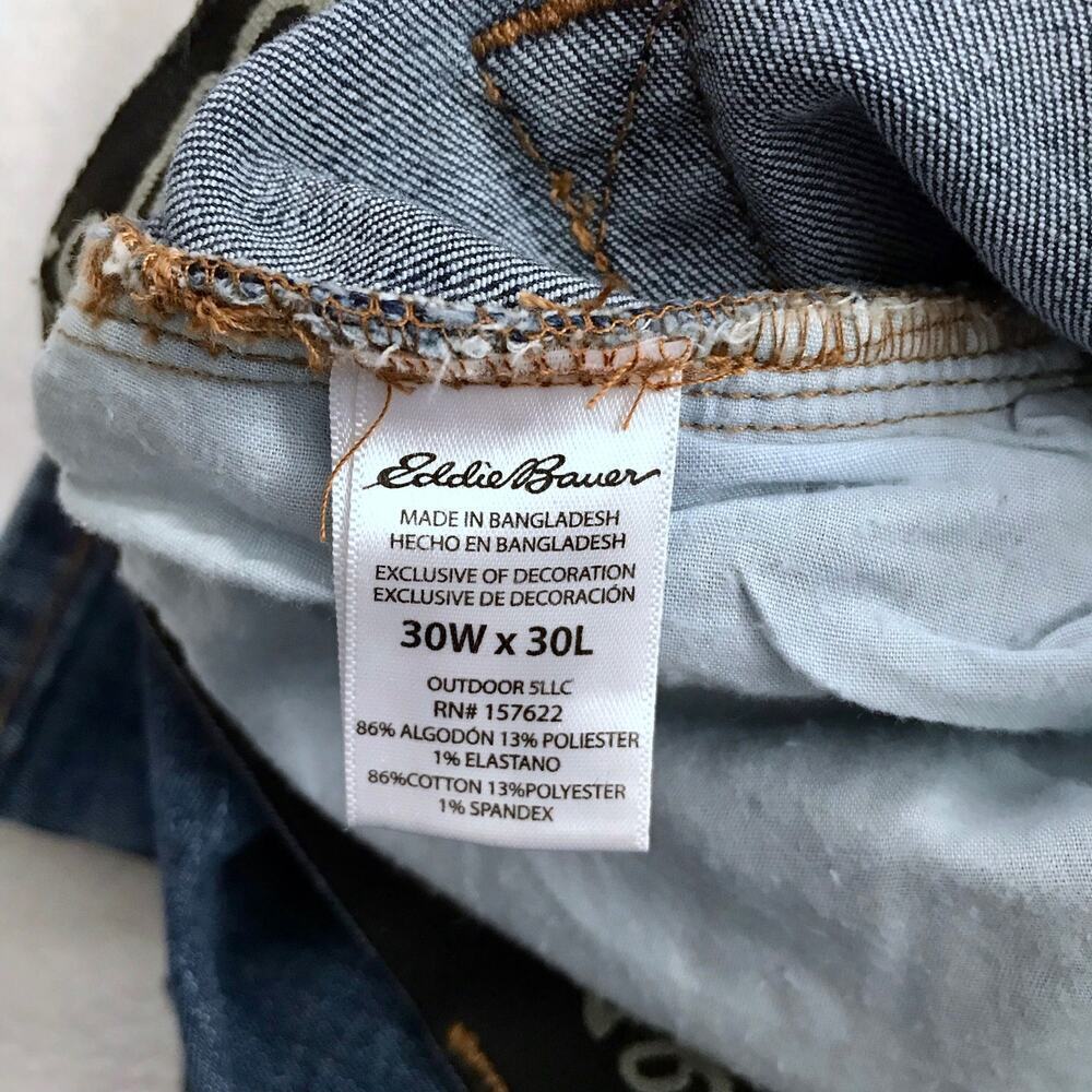 Eddie Bauer NWT Flex Comfort Regular Fit Jeans Men 32 x 32 *Pls See Description* - Picture 9 of 10
